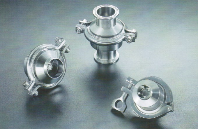Sanitary Stainless Steel Check Valve With Welded, Clamped, Male Threaded Ends