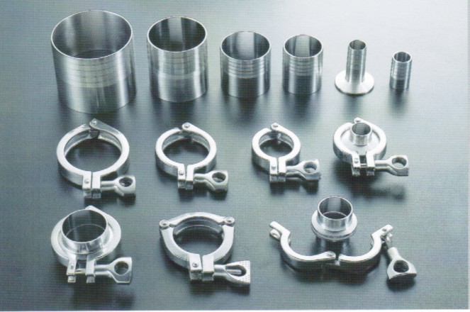 Sanitary Stainless Steel Clamp Couplings & Rubber Hose Joint
