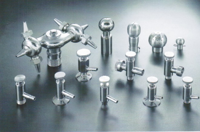 Sanitary Stainless Steel Sampling Valve And Cleaning Ball