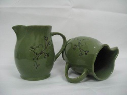3000ml stoneware milk container with silk printing