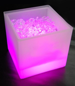 Ice bucket with colourful light