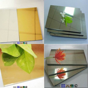 Golden/Silver Mirror Finished Aluminum Composite Panel