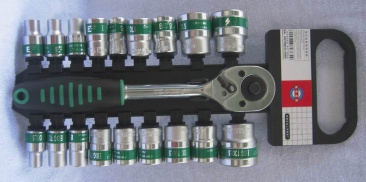 19 PCS SOCKET SET-Ratchet Handle
