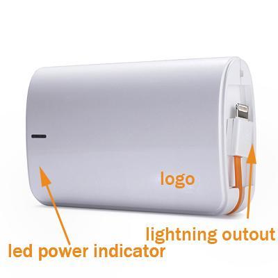 Two outputs mobile power bank with 7800mAh capacity