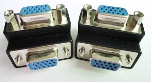 Right angle vga connector,90 degree d-sub connector
