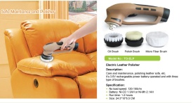 Cordless leather care kit
