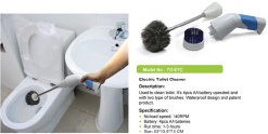 Cordless toilet brush