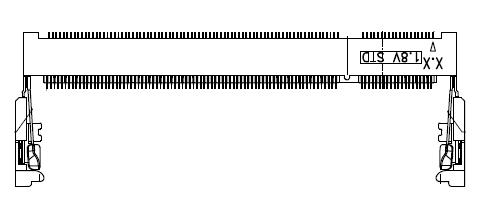 200 PINS DDR S.O. DIMM SOCKET: 0.6mm PITCH 5.2 HEIGHT STANDARD
