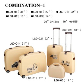 pp luggage set - 5 Pcs Pp Luggage Set