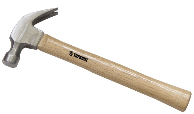 TOPBUILT® 16 oz. Claw Hammer Wooden Handle