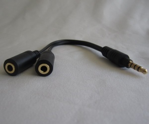 3.5mm Stereo Headphones Microphone Y Splitter Adapter Cable - SNY5147