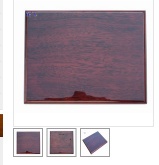 Walnut piano finish awards plaque