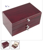 high gloss finish wooden jewelry box