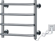 KMA64 Curved Tube Luxury Stainless Steel Heated Towel Rack