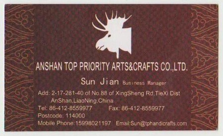 Anshan Top Priority Arts&Crafts Co.,Ltd.