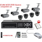 8CH H.264 DVR Surveillance CCTV Security System 8 IR Cameras 500G (530027)