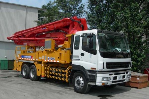 concrete pump truck