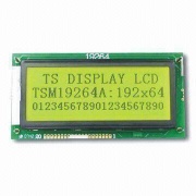 Graphics LCD Module, 192 x 64, STN-YG, Positive, Transflective, COB, Y/G LED Backlight