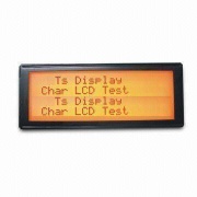 Dot-matrix LCD Module, 20 x 4, FSTN, Positive, Transflective, 6 Oclock, Amber LED Backlight
