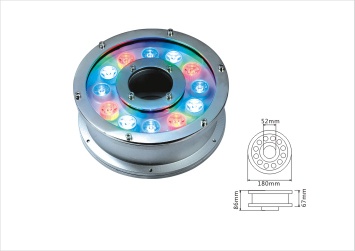12W high power LED underwater lamp