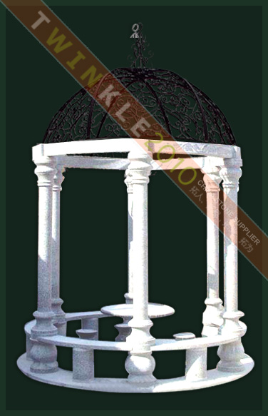 Garden marble gazebo