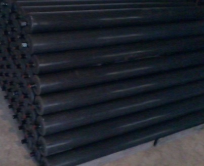 plastic Coated pe pipe conveyor Rollers