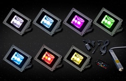 RGB LED flood light 10W