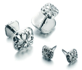 titanium cufflinks earrings
