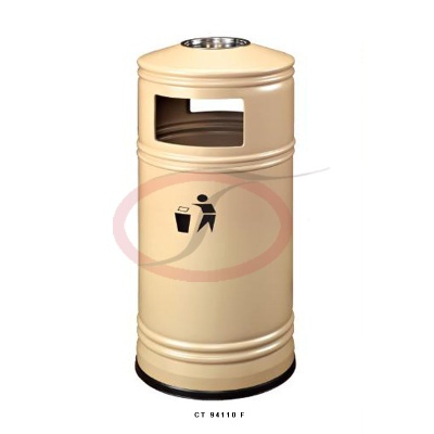 Ground Standing Trash cans with Ashtray
