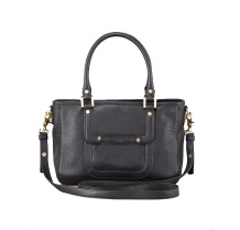 Leather handbag with shoulder straps. leather handbag manufacturer