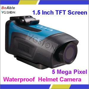 5 Mega Pixel CMOS Sensor Outdoor Water Resistant 1080p Full HD Sports Camera, Action Camera