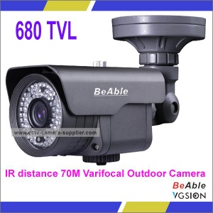 Varifocal 9-22mm Lens 600tvl Outdoor IR Camera,70M Night Vision CCTV Camera