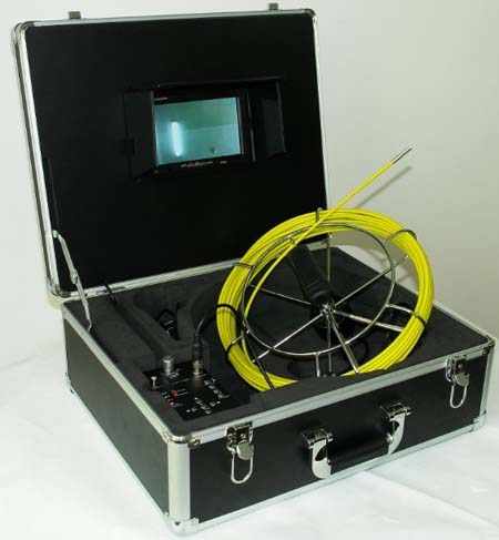 Sewer pipe inspection camera system