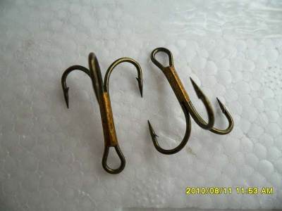 oshaughnessy treble hooks 8053-Terminal fishing tackle/high carbon steel fishing hooks