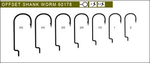offset shank worm fishing hooks 60178-Terminal fishing tackle/high carbon steel fishing hooks