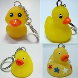 Flashing Small Yellow Duck Key chain