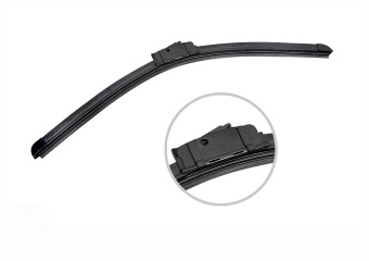 Silicone soft wiper blade with stainless steel removable buckle