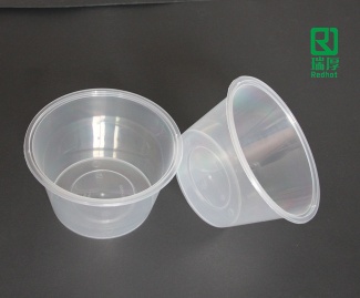 Disposable plastic food container can take home