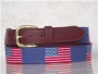American Flag Needlepoint Belt