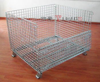 wire mesh container used for storage