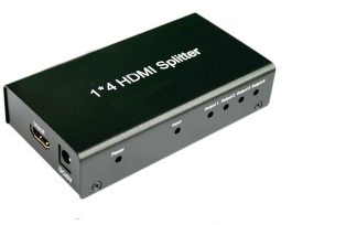 1X4 Audio&Video Amplifier HDMI Splitter support 3D