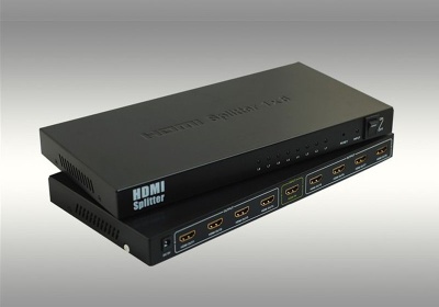 1X8 HDMI Splitter Distribution support 1080P for HDTV