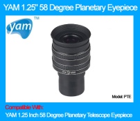 YAM 1.25 Inch 58 Degree Planetary Telescope Eyepiece