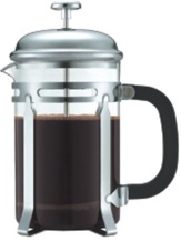 Chromed Plating Coffee Plunger in 350ml/600ml/800ml/1000ml