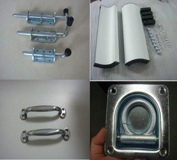 spring bolts(latch),handle,lateral protection,lashing ring