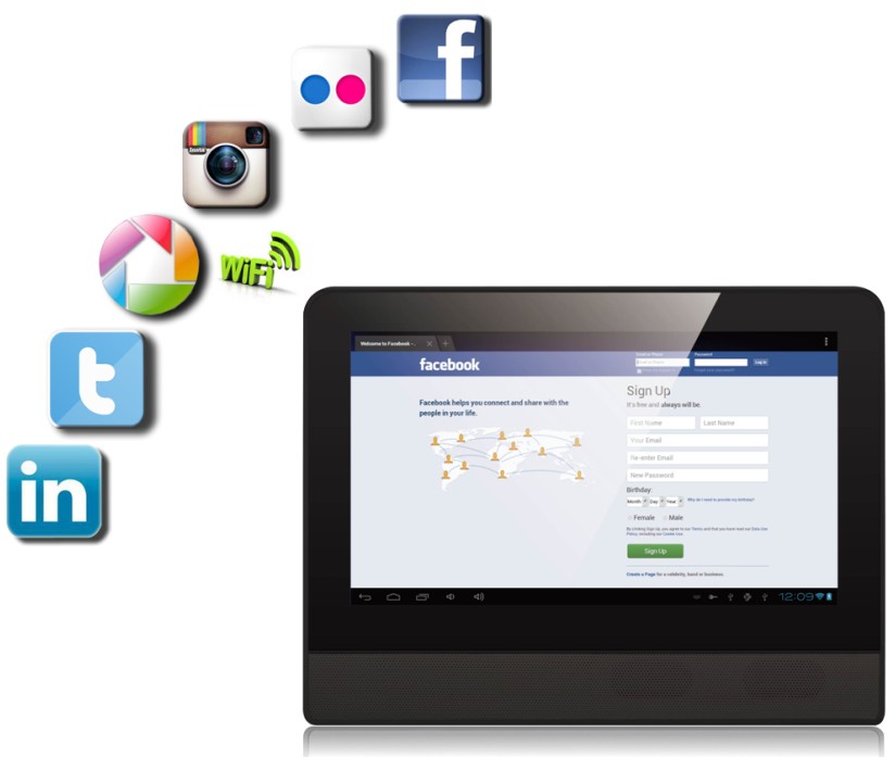 7 inch High End Android WIFI Touch Frame