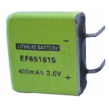 EF651615 LiSOCI2 primary battery with 400mAh 3.6V