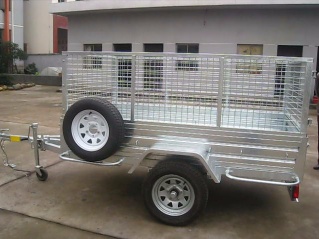 Heavy Duty Cage Trailer With Spare Wheel