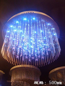 Controllable led crystal light for indoor
