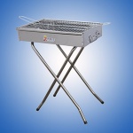 Rotating stainless steel BBQ